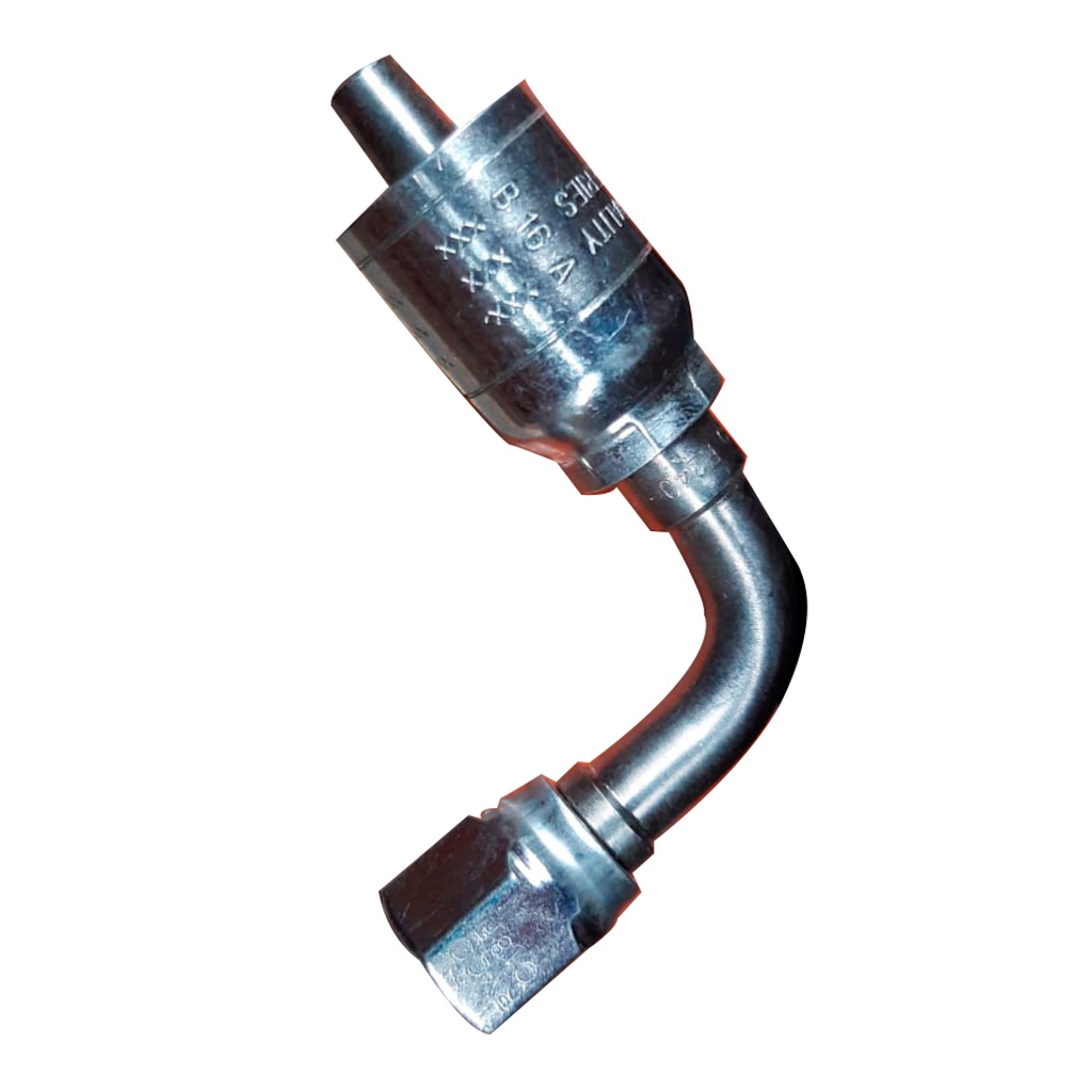[TT240-0812] HEMBRA JIC UNA PIEZA 8-8 A 90° P/MANG TERMOPLASTICA