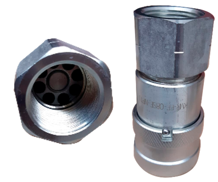 [KMR-FF-04SF] Cople Hidráulico Cara Plana a Hembra NPT (1/2")