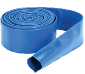 MANGUERA PLANA AZUL 4" x 100mts