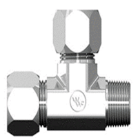 [C2605-08-08-08] Tee unión BITE TYPE con Macho NPT lateral