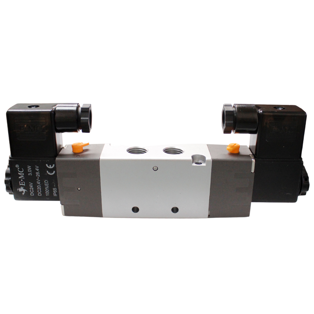 [RV5222-08E4] Electroválvula 5/2 dos bobinas, tamaño 2 , 24 VDC puertos 1/4'' BSP