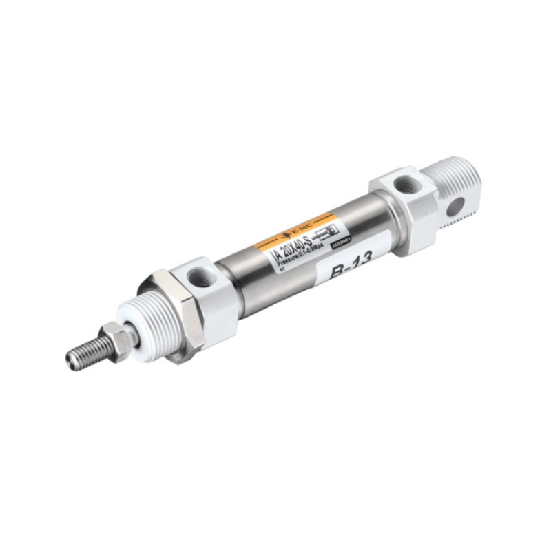 [IA16X35] Actuador doble efecto ISO 6432 modelo IA16 diámetro de embolo 16 MM Carrera 35 MM Puertos M5