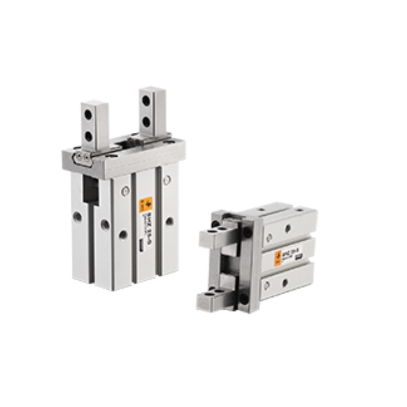 Pinza Paralela Neumática, Doble efecto Tamaño de Embolo Magnético 10 Apertura  14.8 mm Cierre 11.4 mm, para sensor de proximidad, Tamaño puertos M3