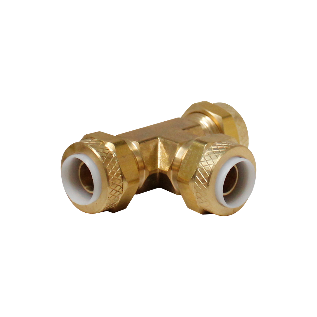 [R-264P-06] Unión Tee Polyflo 3/8