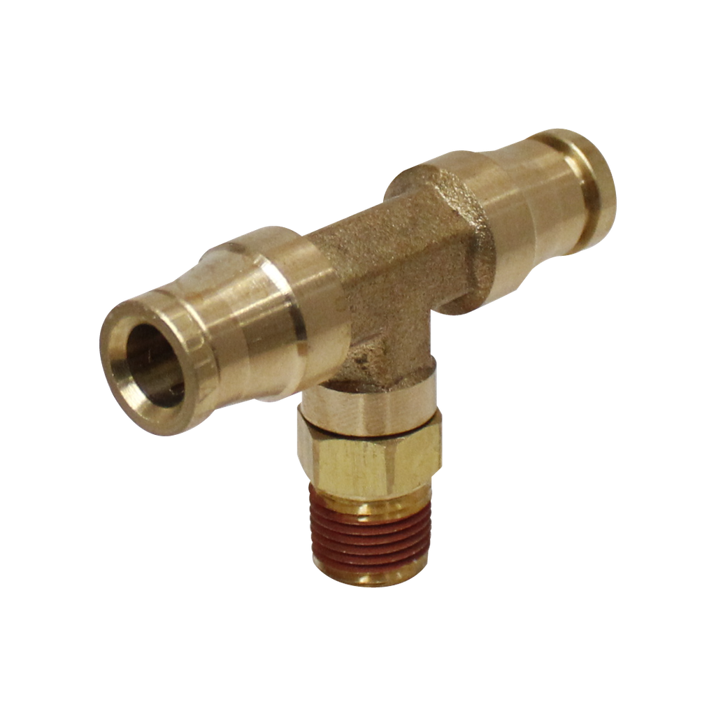 [RQ-XP72-04-04] CONECTOR TEE CON MACHO AL CENTRO GIRATORIO PUSH IN 1/4 X 1/4