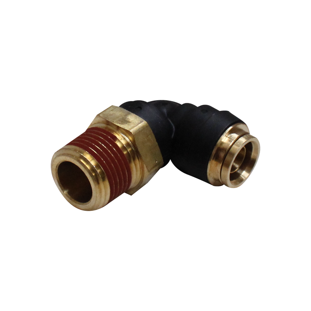 [RQ-PL-DOT-06-04] CONECTOR PLASTICO-LATÓN DOT MACHO A 90° 3/8 X 1/4