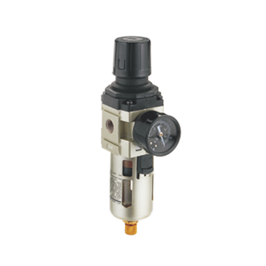 [EW4000-04D5] Unidad Filtro y regulador EW4000-04D5 FR 1/2" BSP, manómetro redondo, Bar/Psi, pruga automática