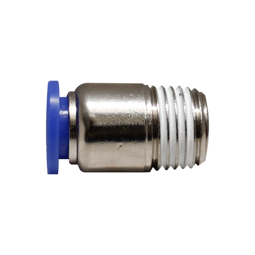 Racor rápido redondo cuerda 1/4" PT manguera 12 MM