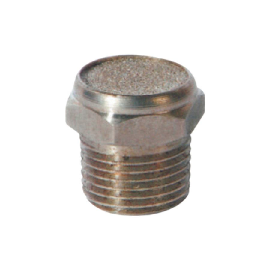Silenciador plano Acero Inoxidable cuerda "BSP" 1/8"