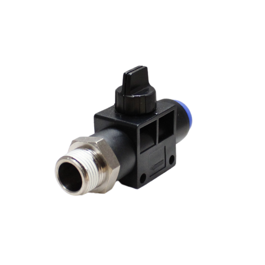 Válvula de Cierre manguera 12 MM cuerda 1/4" BSP