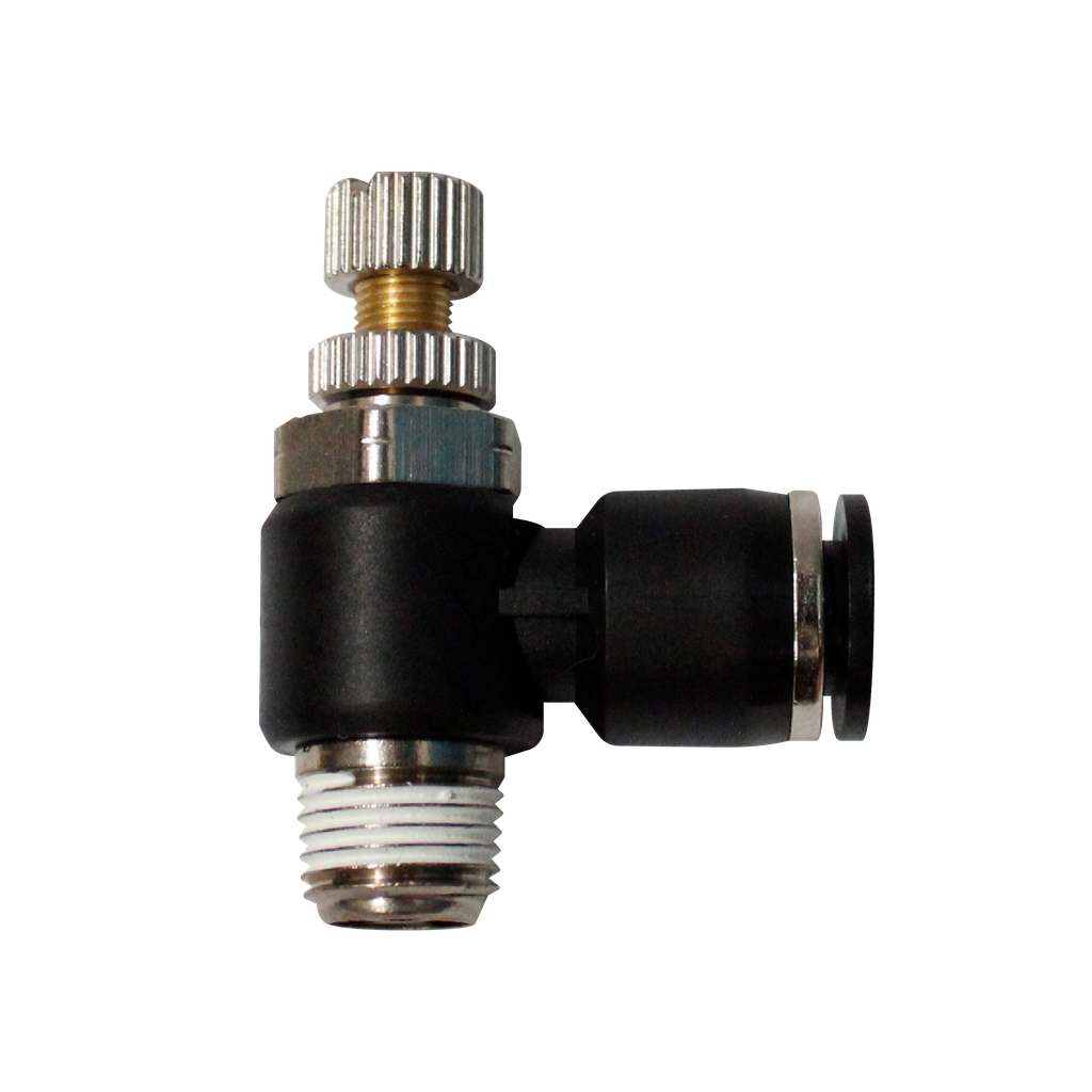 [SC08 3-8] Regulador caudal manguera 8 MM cuerda 3/8" BSP