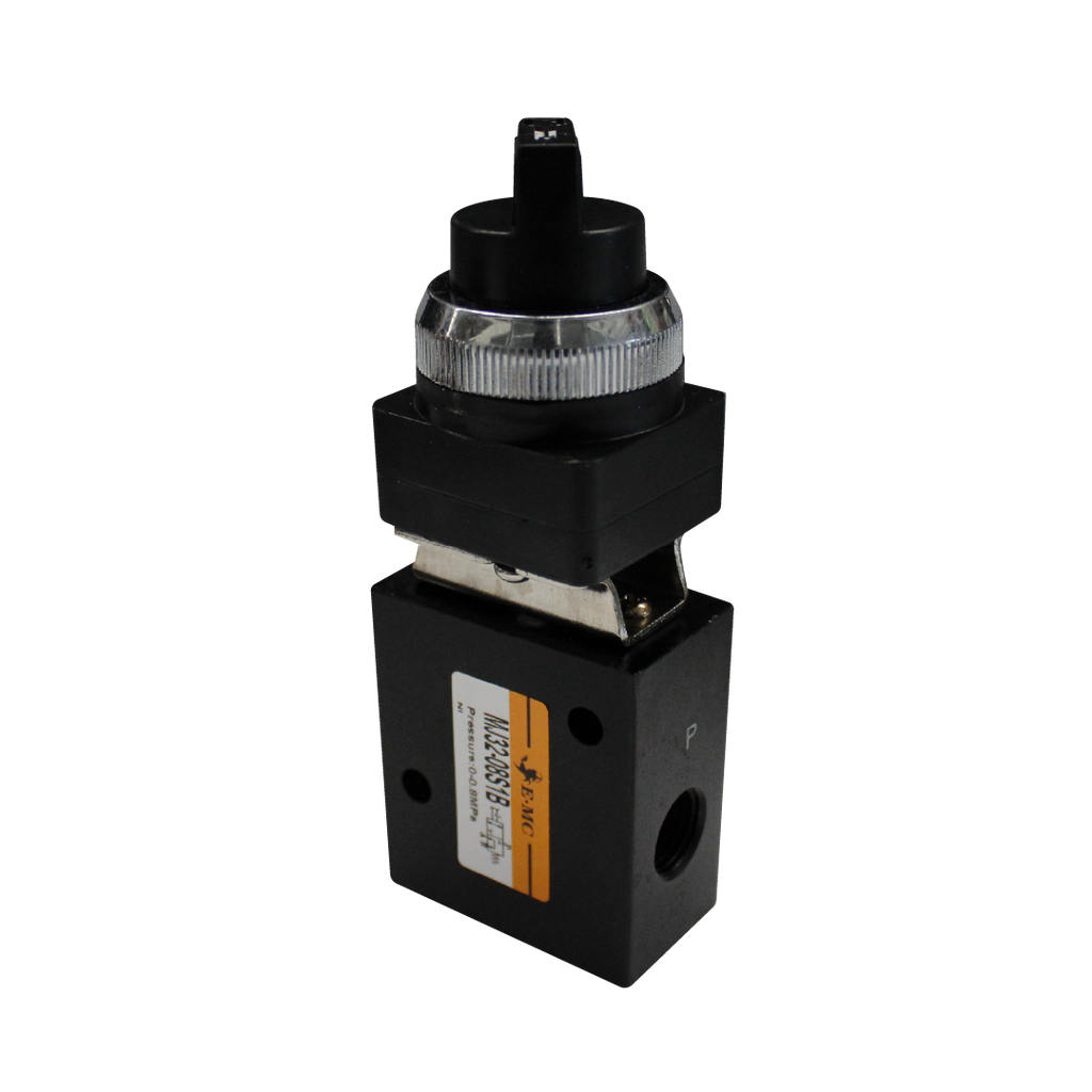 [EMOV321-TB] Válvula de panel 3/2, tamaño 1, acccionamiento mediante selector puertos 1/8" BSP