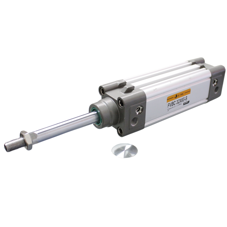 Cilindro normalizado ISO 15552, diámetro de émbolo magnético 80 mm, carrera 180 mm amortiguación neumática, puertos 3/8" BSP