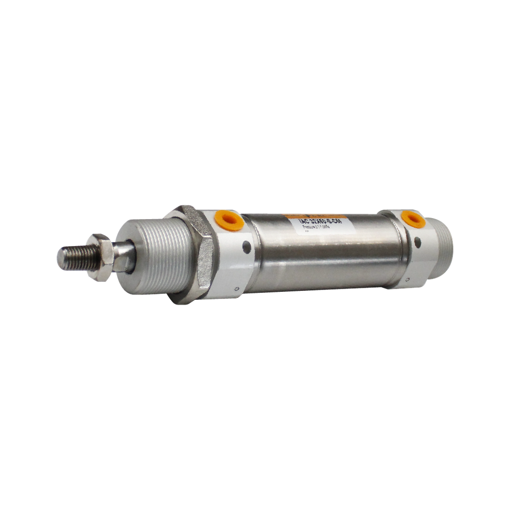 Cilindro normalizado ISO 6432, diámetro de émbolo magnético 32 mm, carrera 50 mm amortiguación neumática, puertos 1/8" BSP