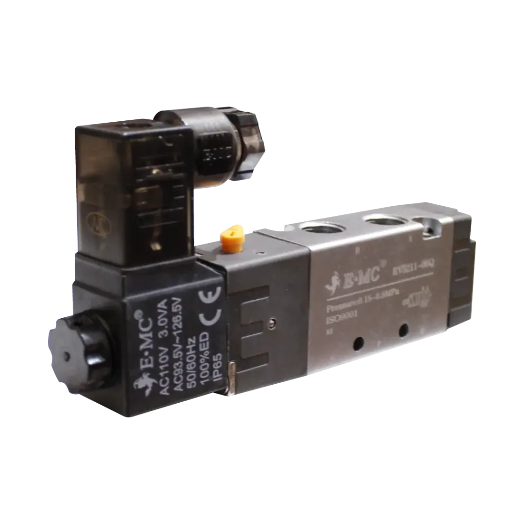 Electroválvula, 5/2, una bobina, tamaño 1, 24 VDC puertos 1/8'' NPT