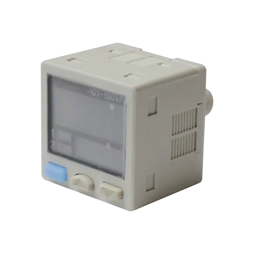 [PS42P-2NPA-01] Sensor de presión digital, presión positiva, 2 canales conmutados NPN/PNP ajustable, de fabrica NPN + un canal de salida analoga de 4 a 20 mpa.