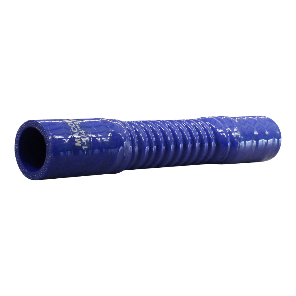 MANGUERA FLEXIBLE DE SILICON 1-1/2 - 1 3/4" X 15.5" DE LARGO AZUL