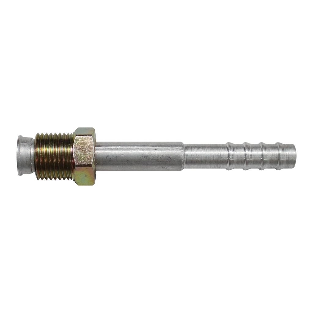 Espiga recta aluminio c/macho acero p/o´ring  3/4
