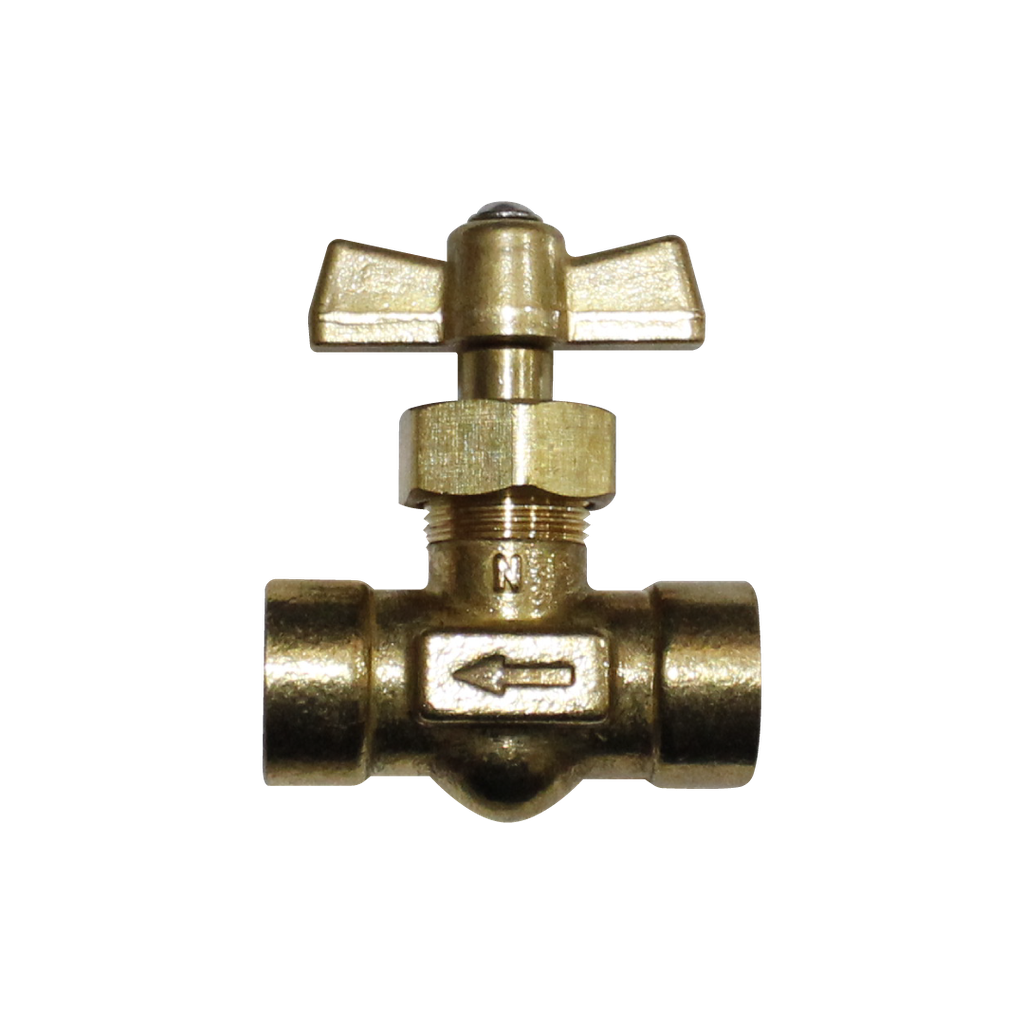 [R-394C-04] VÁLVULA DE AGUJA 1/4 HEMBRA-HEMBRA