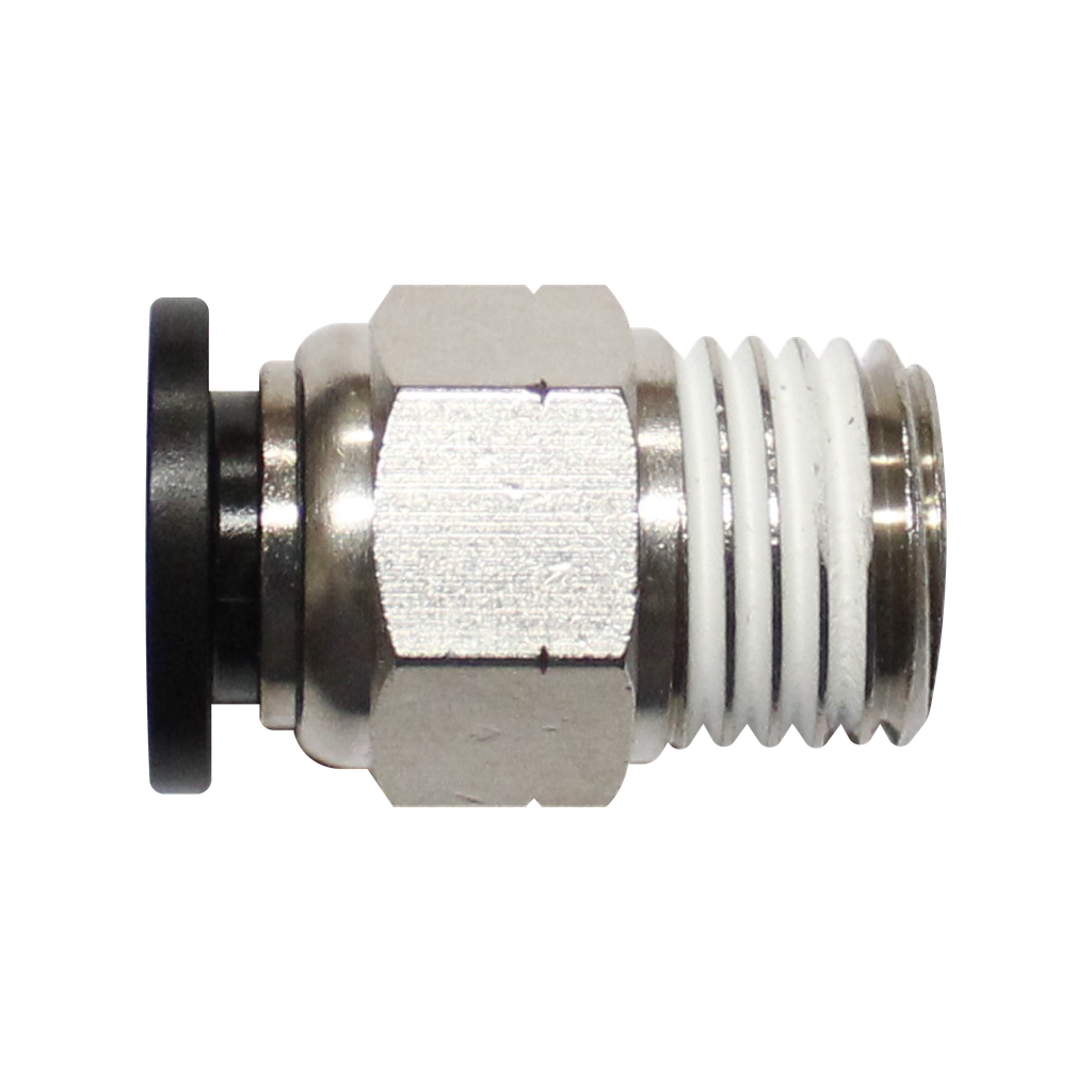 Conector Rápido recto cuerda macho NPT de 1/4 diámetro de manguera 3/8"