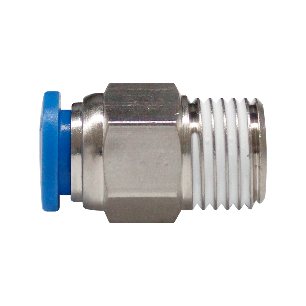 Conector Rápido recto cuerda macho PT de 1/2 diámetro manguera 6 MM