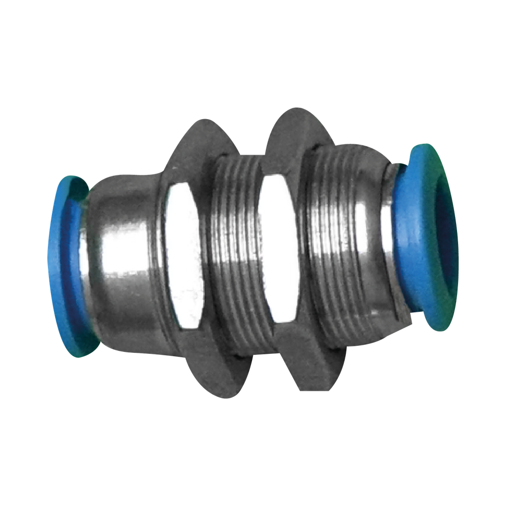 [PMM10] Conector Rápido pasamuro para manguera 10 MM